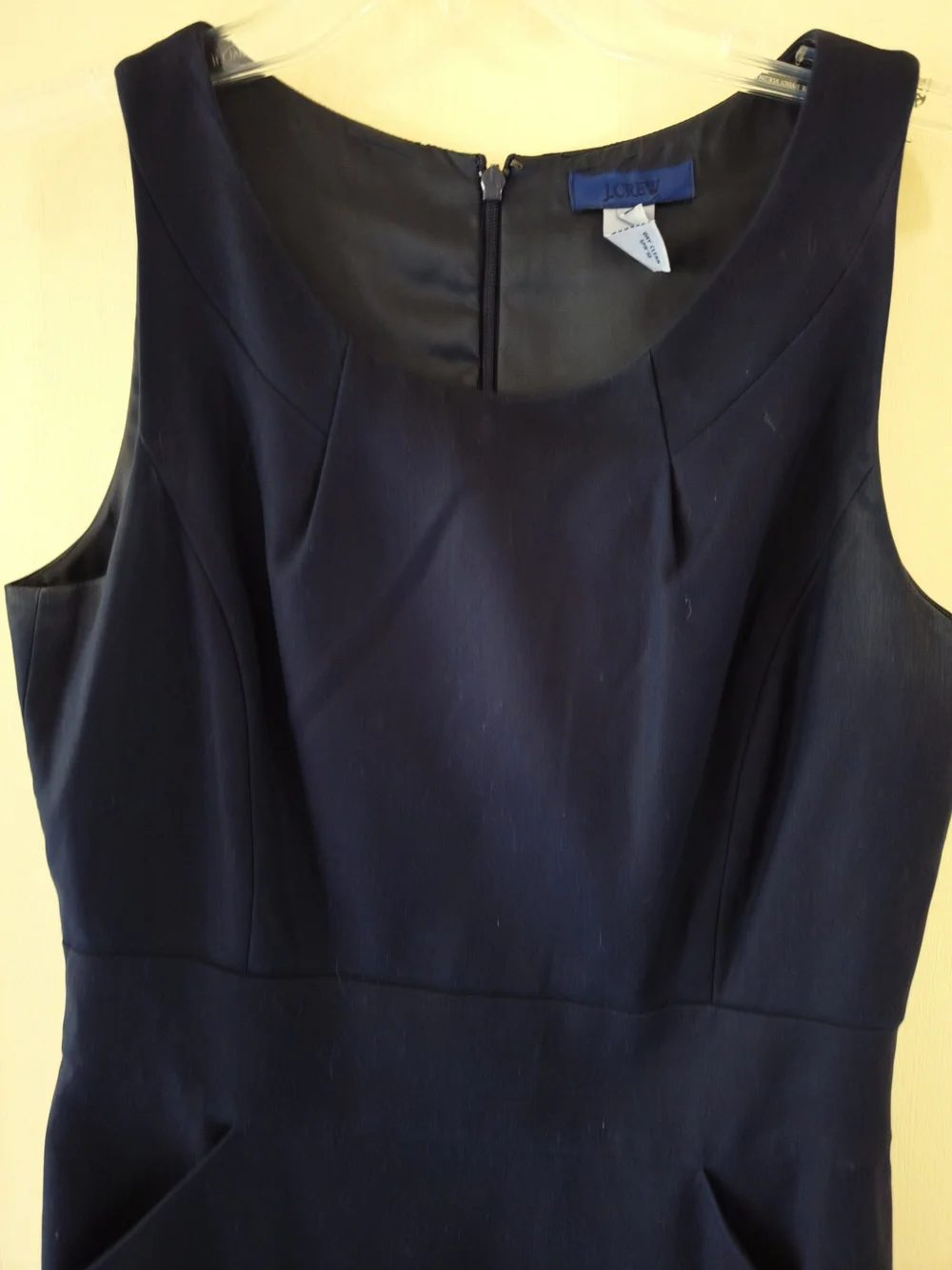 J. Crew Navy Sleeveless Sheath Dress